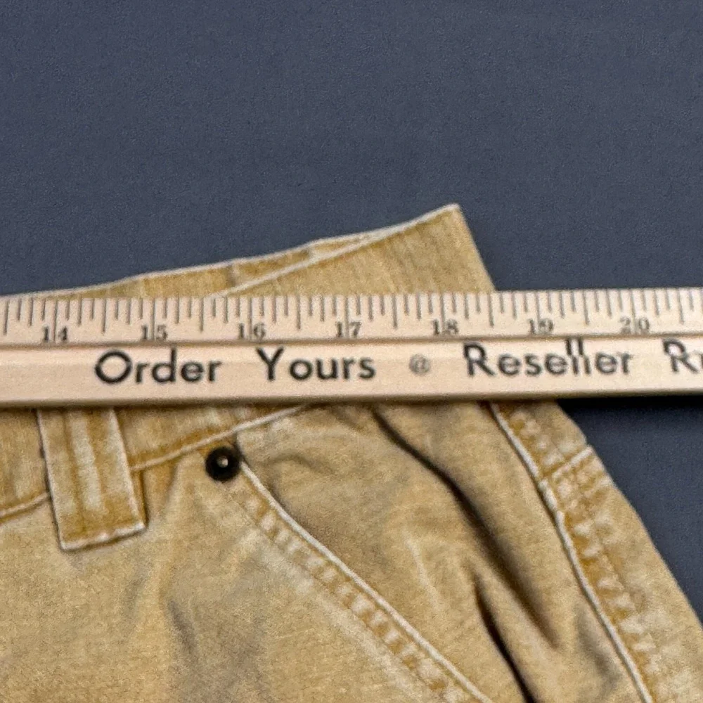 Timberland Mens‎ Canvas Carpenter Shorts Tan Khaki Cotton Relaxed Fit 36 Waist